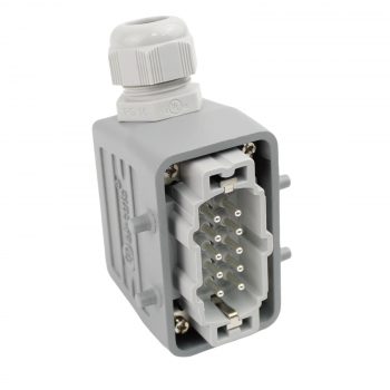 Preview: Industriesteckverbinder - Stecker 10 Polig 16A - Metall